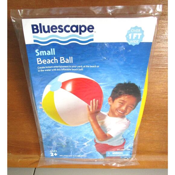 Bluescape Child's Beach and Pool Ball Inflatable 13 Inches Unisex Ages 2 Years + - Picture 2 of 2